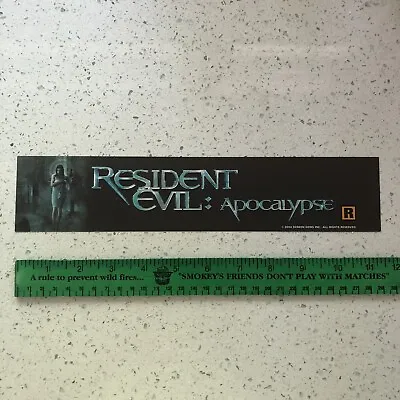 RESIDENT EVIL APOCALYPSE Movie Theater Mylar Poster OG DS 2.5x11.5 Raccoon City • $29.99