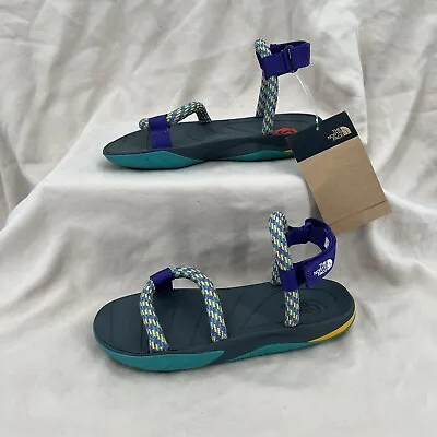 The North Face Sandal Womens 6 Teal Purple Fabric Skeena Outdoor Rope Strap Hike • $25.71