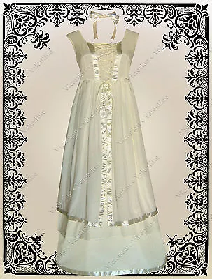 Victorian Civil War Steampunk Gothic Wedding Faerie History Corset Dress S • $61.99