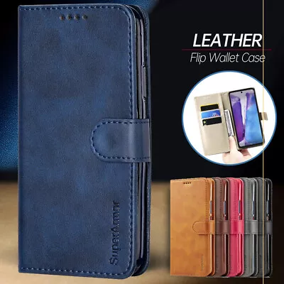 Magnetic Leather Phone Case For IPhone 15 Pro MAX 13 14 XR 7 8 Wallet Flip Cover • £3.99