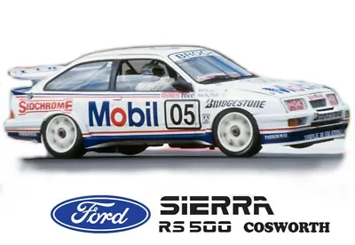 1:10 RC Clear Lexan Body Ford Sierra RS500 Cosworth With Aussie Mobil Livery • £44.87