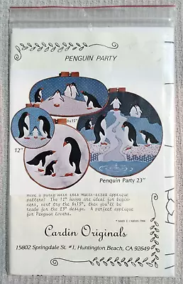 PENGUIN PARTY Cardin Originals Applique Pattern Vintage 1984 [Mary E Cardin] • $9.99
