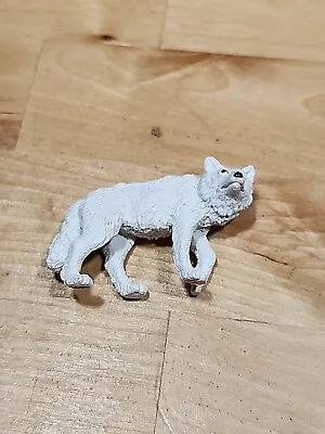 1pc Miniatures Anime Wild Animal Model Simulation Arctic Wolf Shepherd Decor ¿ • $6.88