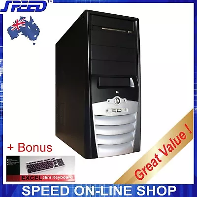 SPEED H2930/2630 Mid-Tower PC Computer Case + Bonus Slim Keyboard  • $35