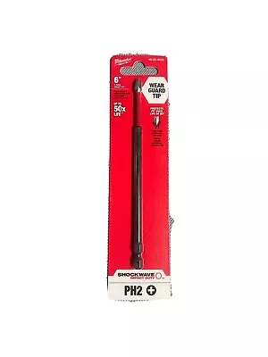 Milwaukee 6” Shockwave 48-32-4802   #2 Phillips Power Bit • $2.94