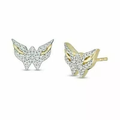 1Ct Lab Created Diamond Wolverine Mask Gift Stud Earrings 14K Yellow Gold Over • $64.88