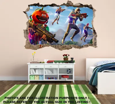 FORTNITE Wall Sticker Art Game High Quality Bedroom Decal Print Boys Girls • £3.89