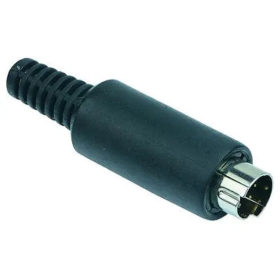 5 X 4-Pin Mini DIN Plug Connector • £7.19