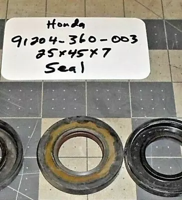 Honda Cr125m 91204-360-003 Oil Seal 25x45x7mm Nos 1 Quantity Oem Free Shipping • $29.99