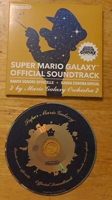 Super Mario Galaxy Official Nintendo Soundtrack Music Audio CD 28 Tracks 2007 • $11.49