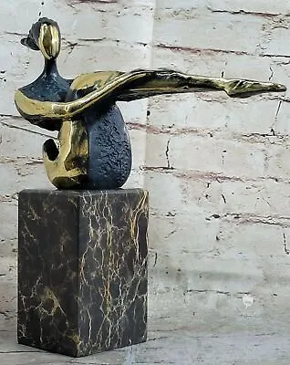 Signed Original Surrealist  Tribute To Salvador Dali Bronze Sculpture Figurine • $149.50