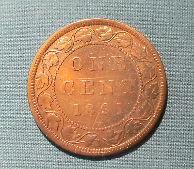 1891 CANADA Large Cent Coin Victoria • $1.62