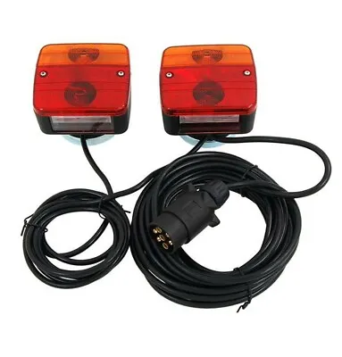 £21.95 • Buy Rear Lamp With Magnetic Base Towing Tail Light Board Trailer 12v With 7 Pin Plug