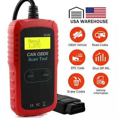 Automotive Code Reader Check Engine DTC OBD2 Diagnostic Tool Car ODB2 Scanner  • $14.99