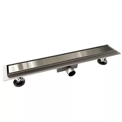 Linear Shower Drain Stainless Steel Wetroom Channel Gully Trap Waste 600-800 Mm • £42.89
