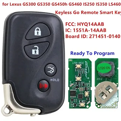 $45.84 • Buy For Lexus ES350 GS300 GS350 IS250 LS460 Smart Keyless Remote Key Fob 271451-0140