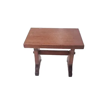 Mission  Style Wooden Table Dollhouse Miniature 1:12  • $44.99
