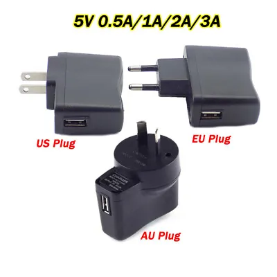 $3.29 • Buy 5V 0.5A 1A 2A 3A USB Power Charging Port AC DC WALL Supply Charger Adapter