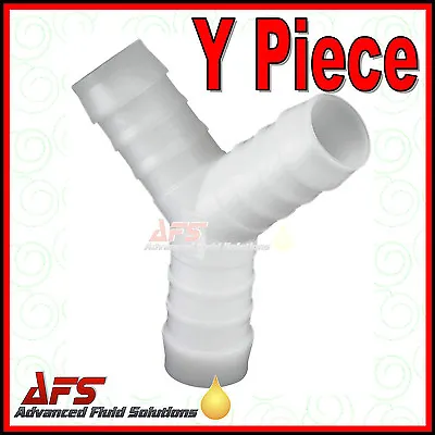 Y Piece Hose Joiner - Plastic Barbed Connector Pipe Fitting Air Fuel Water Fuel • £4.49