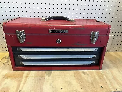 Vintage Stack On 3-Drawer Organizer Tool Box Chest Red 20x10.5x8.5” • $65