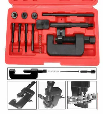 Motorcycle Chain Breaker Kit Chain Cutter Rivet Tool 520/525/530/630 Pitch ATV • $18.99