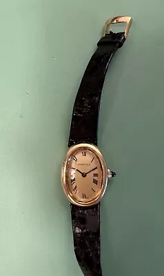 Cartier Vintage 18K Yellow Gold Bueche Girod Baignoire Oval Watch • $6850