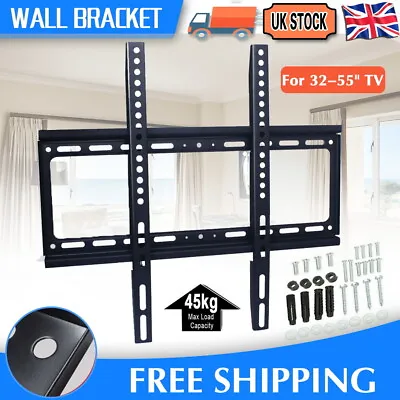 £7.99 • Buy TV WALL BRACKET MOUNT STAND LCD LED Plasma 32 37 40 42 46 50 52 55 Inch LG SONY