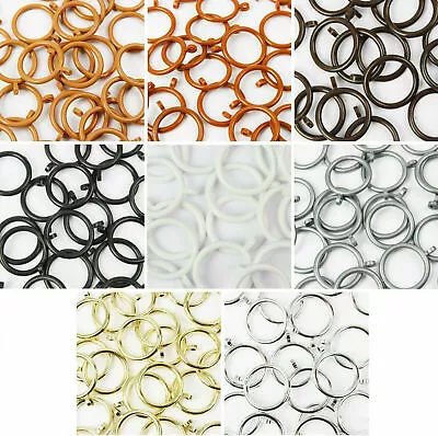 Plastic Curtain Rings  For Window Curtain Poles 7 Colours(3 Sizes- 28mm32+37mm) • £21.12