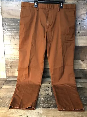 Banana Republic Mason Pants Mens 36x30 Rust Red Athletic Tapered Fit Flex • $17.60