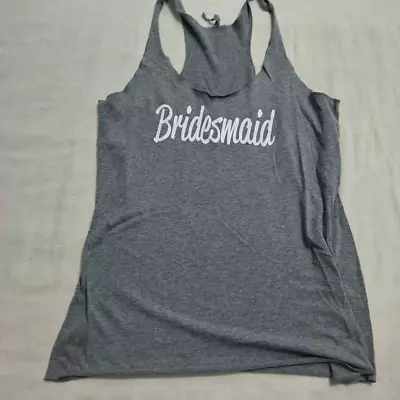 Bridesmaid Racerback Muscle Tank Top Sz M 1747 • $10