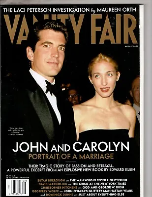 Vanity Fair Magazine August 2003 John F Kennedy Jr Carolyn BESSETTE • $19.99