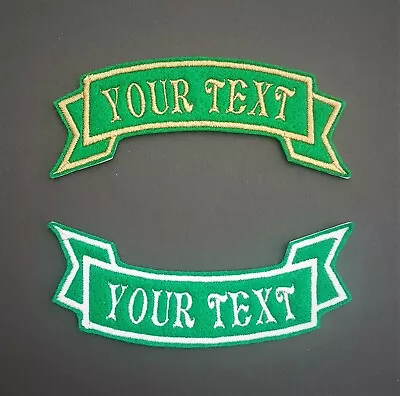 £3.75 • Buy Personalised Embroidered Name Patch Badge Banner Iron On Sew On