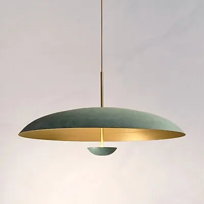 Mid Century Style 3 Light Brass Ceiling Flush Mount Pendant Fixture Chandelier • $378