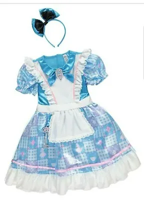 £19.99 • Buy George Disney Alice In Wonderland Girls Kids Fancy Dress Outfit Costume 