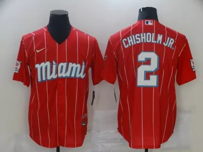 Men's Miami Marlins Jazz Chisholm Jr. Red City Connect Player Jersey • $54.99