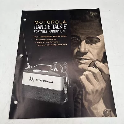 Motorola Handie Talkie Vintage Advertising Brochure • $19.99