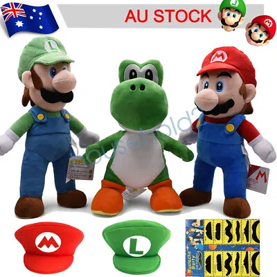 15  Super Mario Bros Mario Luigi Yoshi Plush Soft Toys Doll Animal Stuffed Kids • $8.58