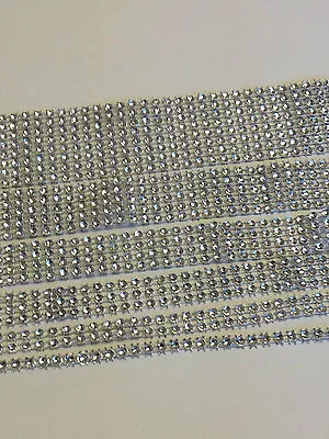 £3.35 • Buy Cake Wrap Sparkly Diamond  Diamante Effect Ribbon Trim Cakes Bridal Craft 