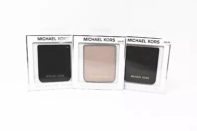 Michael Kors MK Saffiano Leather Phone Pocket Sticker Card Holder • $7.95