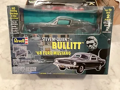 1/25 Revell Steve McQueen ‘68 Ford Mustang Metal Model Kit • $44.95