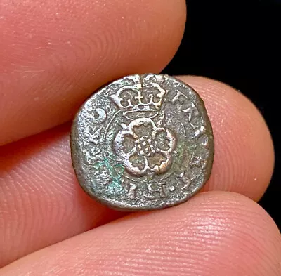 £25 • Buy Charles I (1625-1649). Copper Rose Farthing Coin.