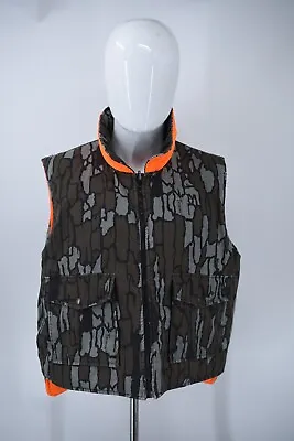 Trebark®️ Camo Reversible Insulated Full Zip Hunting Vest Mens Size Large • $18