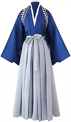 Men'S Kendo Hakama Aikido Japanese Samurai Costume Judo Martial Arts Uniform • $82.77