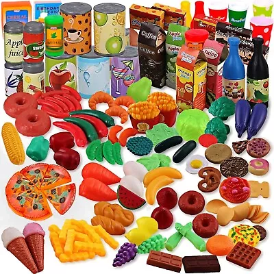 170 PCS Pretend Play Food Toys For Kids Play Kitchen - BPA-Free Mini Kitchen • $23.99