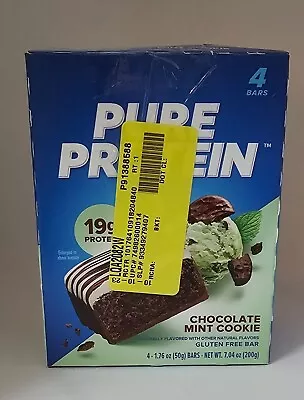 Chocolate Mint Cookies Pure Protein Bars 1.76 Oz Nutritious Snack 4-In Box • $11.99