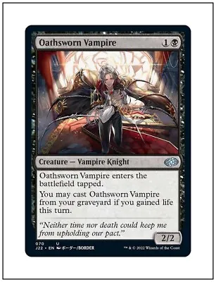 1x Oathsworn Vampire Anime Alt Art Jumpstart 2022 Magic MTG NM • $1.95