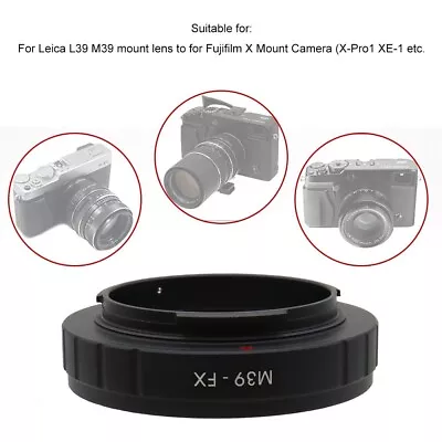 Lens Adapter M39-FX For Leica M39 Lens To For Fujifilm X Mount X-Pro1 Camera • $11.89