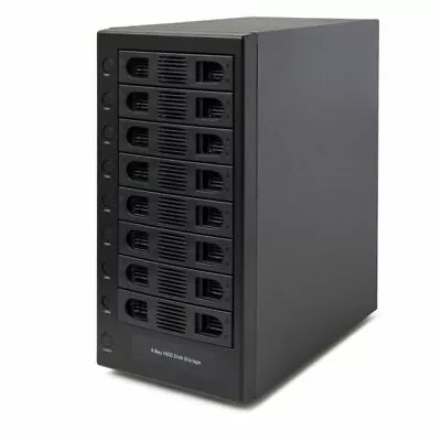 8 Bay Tool Less Tray Hot Swap 2.5  3.5  SATA Non RAID External USB 3.0 Enclosure • $300