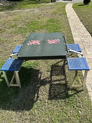 Vintage RC Cola Folding Picnic Table With Fold Out Benches • $125