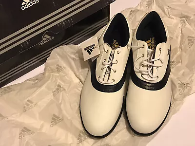 Vintage 2001 Adidas Golf Saddle Shoes B&W Woman’s 10 TraXion 148836 New InBox • $45.63